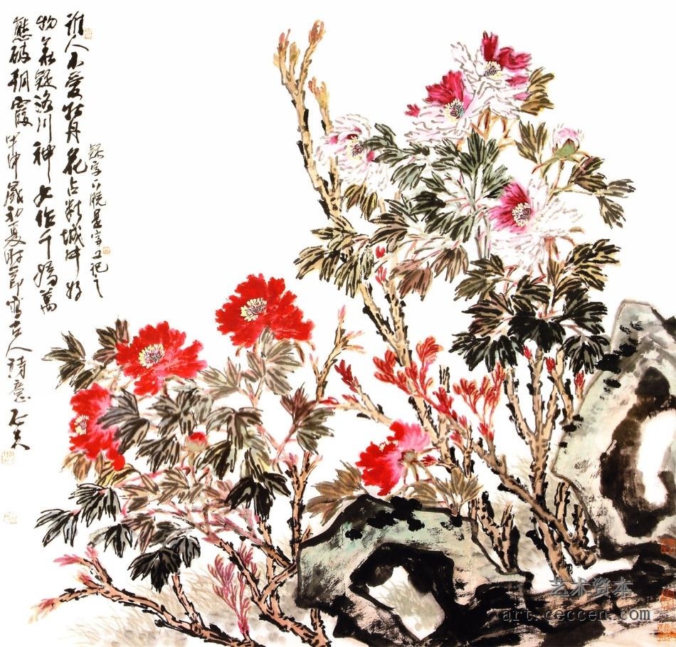 春富贵 130x130cm 纸本墨笔 2004年 郭石夫